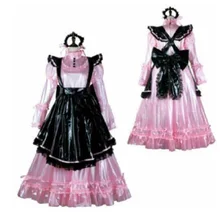

Sissy Maid Lockable Pink Medium Neck Dress Full Length Vinyl Dress CD / TV Customization