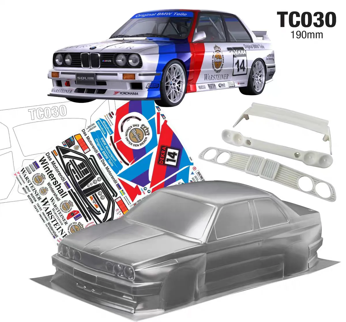 Lexan-ボディシェル,190mmホイールベース,257mmドリフトボディ