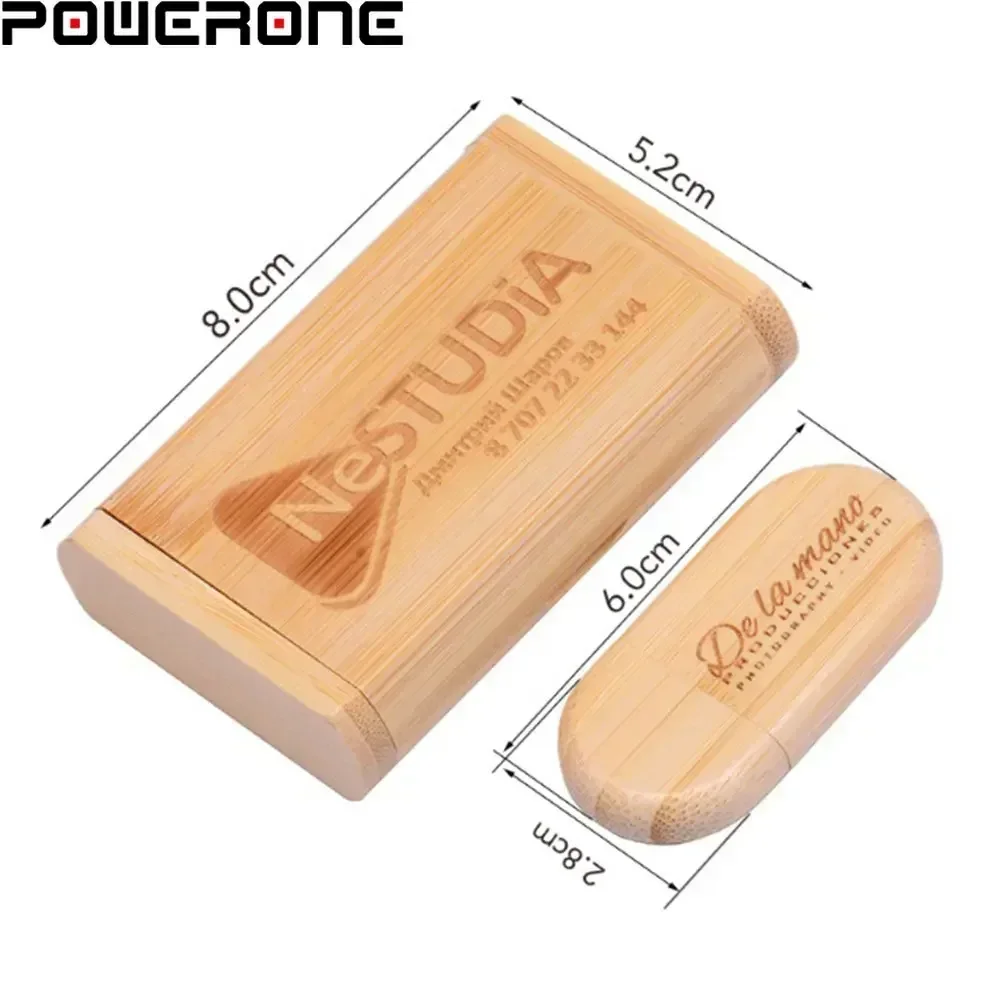 (1 Stuks Gratis Logo) Houten Met Doos Usb Flash Drives 64Gb Fotografie Usb 2.0 Memory Stick 32Gb Bruiloft Cadeau Pen Drive 16Gb U Schijf