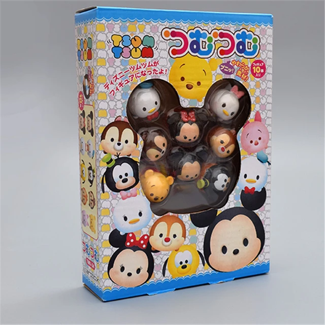 Disney Tsum Tsum 10pcs/lot Cute Mini Figure Dolls Set Minnie Mickey Daisy  Donald Duck Goofy Piglet Dale Chip Stacker Kids Toys - AliExpress