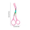 Professional Eyebrow Scissors Stainless Steel Beauty Scissors Non Slip Finger Grips Hair Removal Beauty Accessories for Women 6