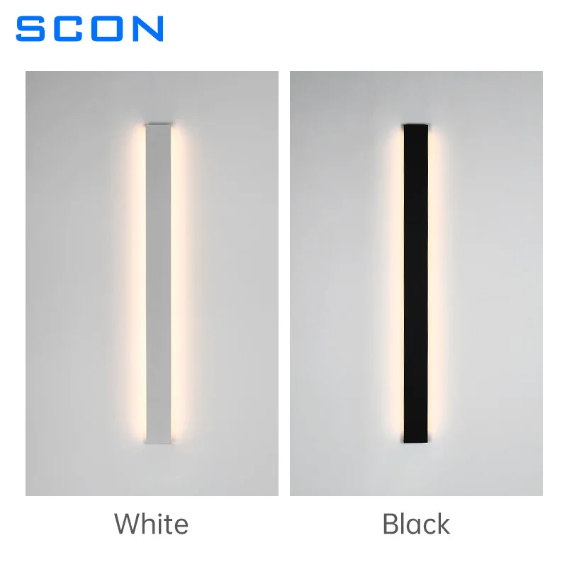 SCON Led Wall Lampt Ultra-thin Surface Living Room Bedroom Stairway Lamp Minimalist Decoration Interior Modern Wall Light Indoor