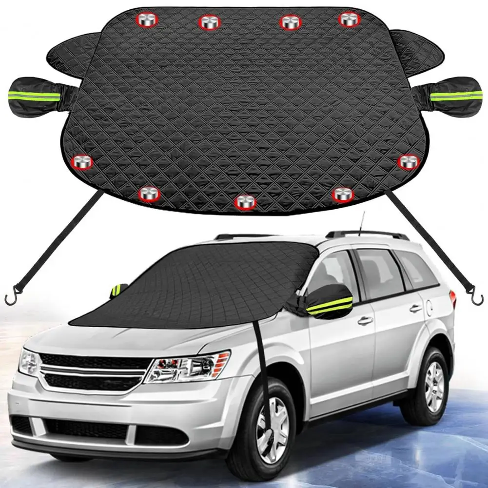 

Dustproof Car Windshield Cover Universal Car Windshield Snow Cover with Magnets Frost Freeze Sun Protection for Winter