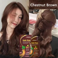Pure Natural Herbal Hair Dye Shampoo Change Hair Color Cover Gray Hair White Hair Treatment Bubble Plant Hair Dye Hair Care New