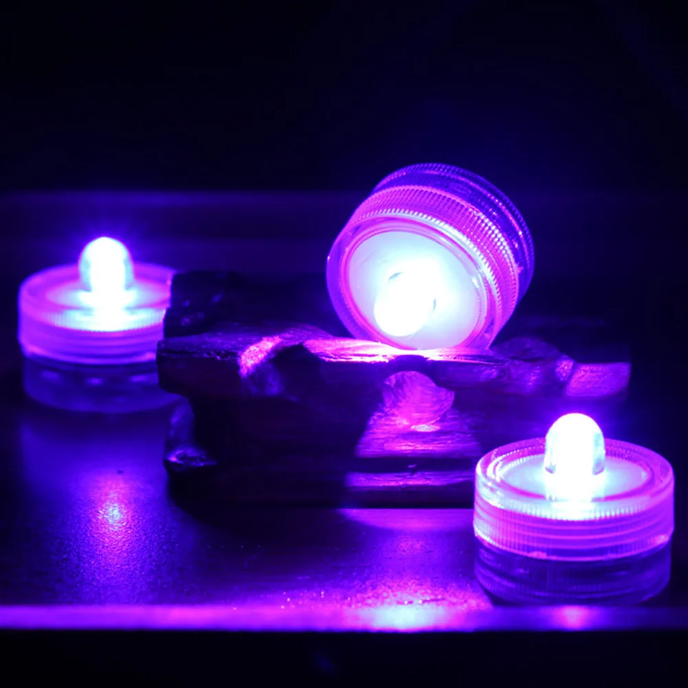 

Hot selling Flameless Electric Candle Lights Wedding Decoration Floral Tea Lamp LED Aquarium waterproof candle Lamp