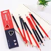 12pcs/box Double Ended Colored Wooden Pencils Pre-Sharpened 2B Red and Blue Pencils Checking Pencils for Checking Map Coloring 5