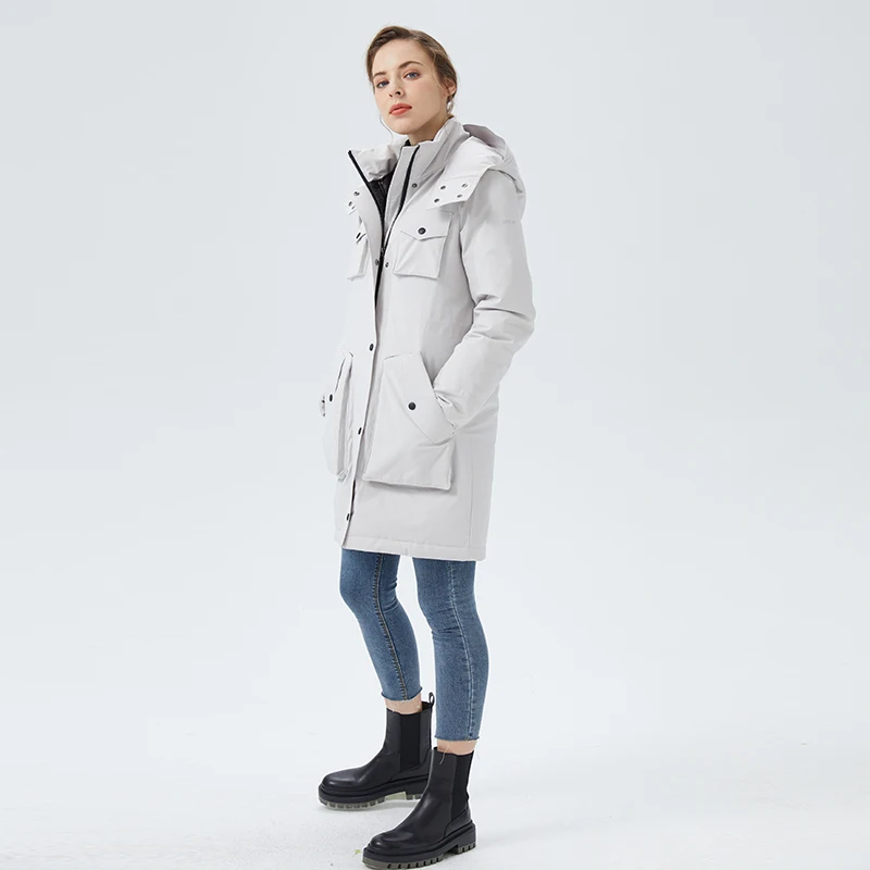 Orolay Women's Thicken Down Jacket Winter Parka Coat with Hood