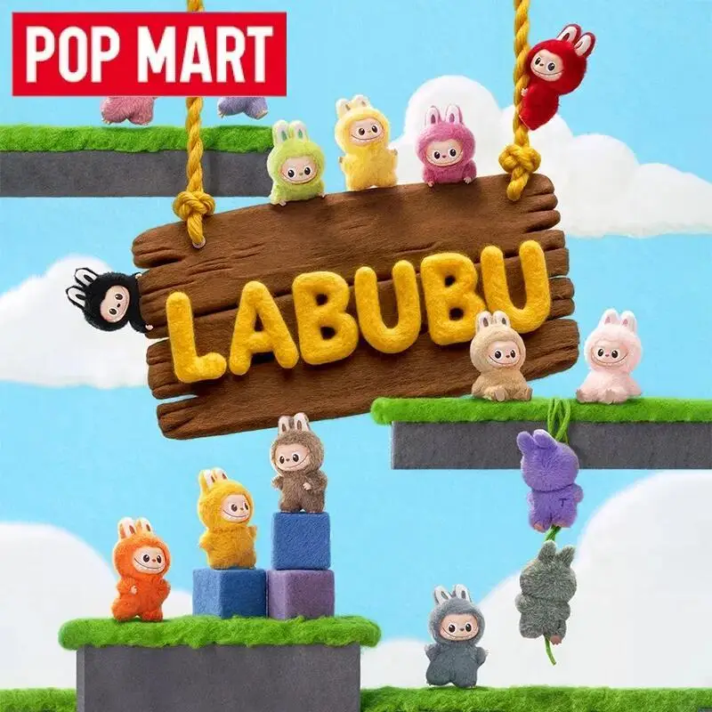 POPMART Labubu “Pin for Love” Vinyl Plush Pendant – Kawaii Anime Blind Box Collectible Toy 1