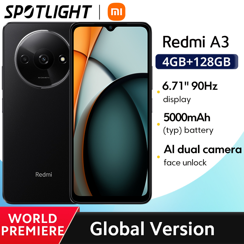 Xiaomi Redmi A3 Global Version Smartphone Mediatek Helio G36 6.71 Inch HD Screen Dual Camera 5000mah Battery 10w Fast Charge