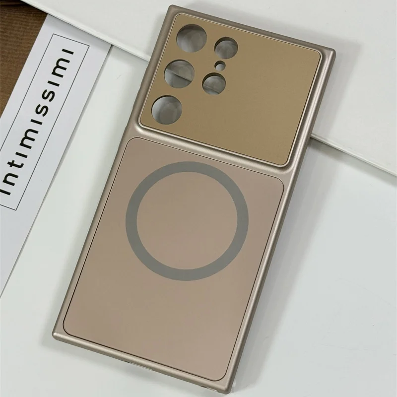Luxury Glass Nano Matte Magnetic Case with Magsafe-Compatible Wireless Charging and Shockproof Protection