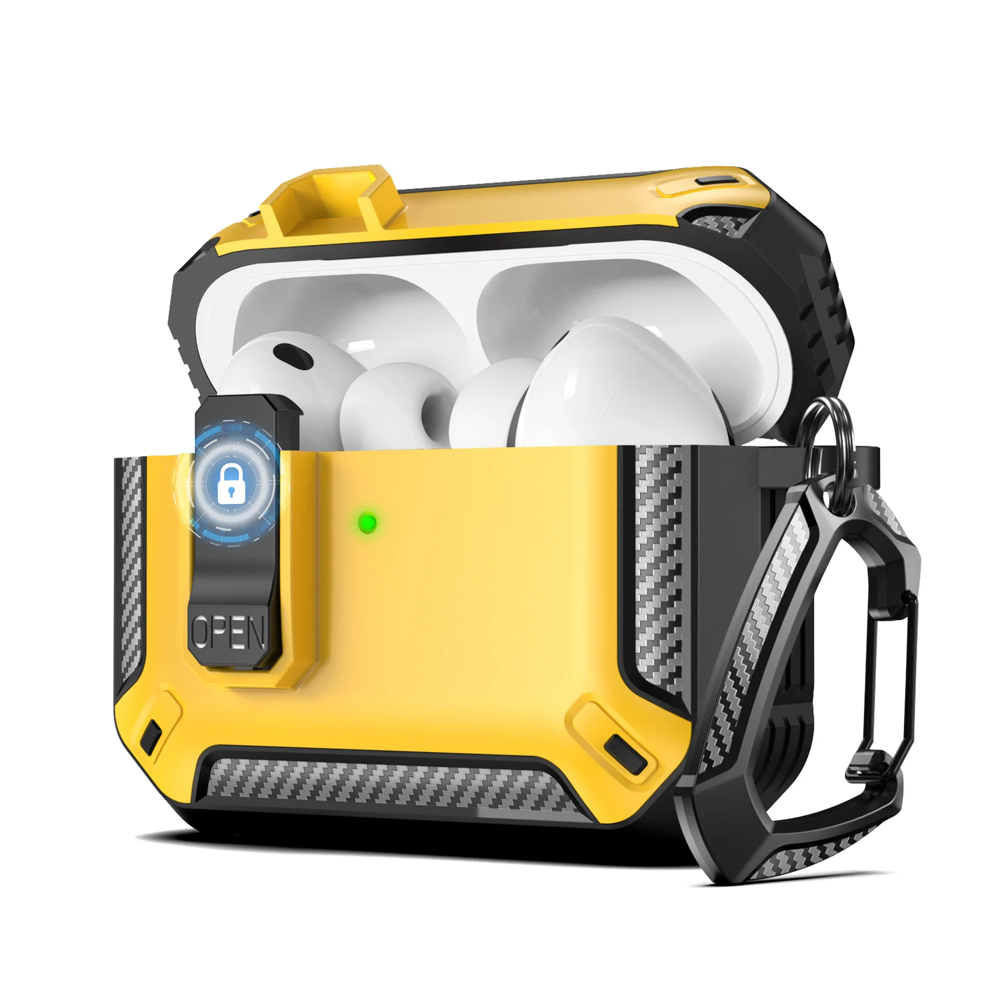 AirPods Pro Rugged Carbon Fiber Case - Drop Protection Cover