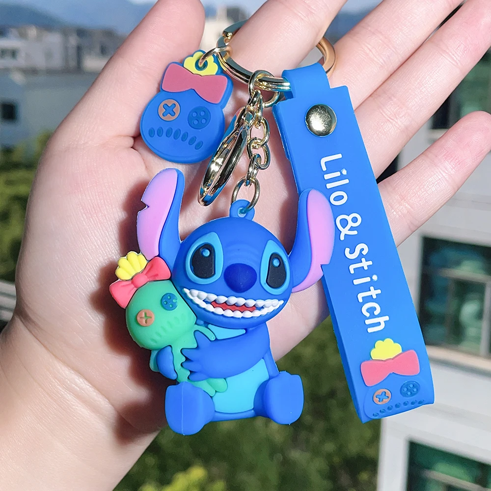 Lot de 2 porte clef stitch, porte-clés Lilo et Stitch, porte-clés