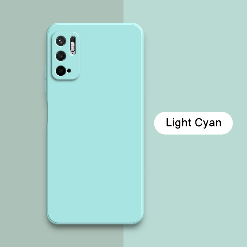 Original Square Liquid Shockproof Soft Silicone Phone Case