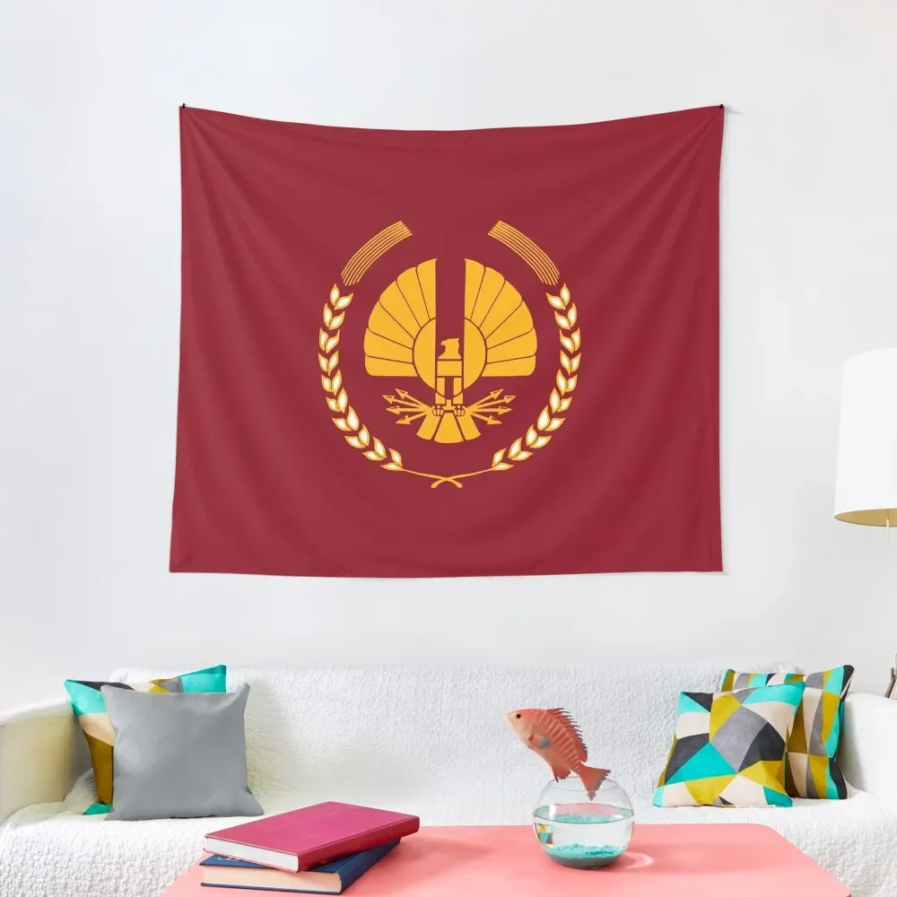 

Panem Logo Tapestry Wall Hanging Wall Wallpaper Tapestry