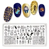 Rose Flower Nail Art Stamping Template Image Plate Flore Nail stamp Manicure  Chain Bra Printable Art Practice Sexy Nail Designs 4