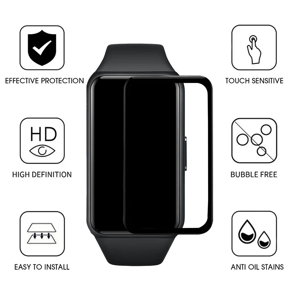 Premium 9D Curved Tempered Glass Full Screen Protector