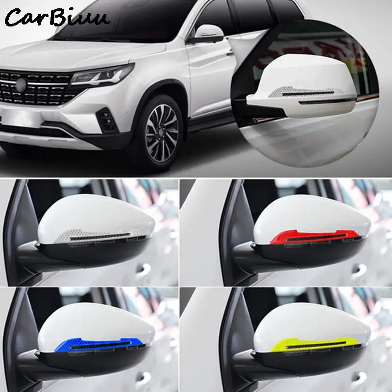 

1 Pair Car Rearview Mirror Reflective Sticker Car-styling Safety Warning Reflective Sticker Car Rearview Mirror Decorative Strip