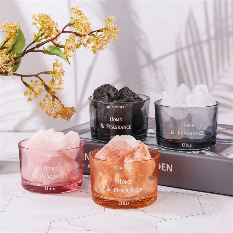 

20ml Nature Scented Crystal Ore Diffuser ,Incense Stone Perfuming SPAR Air Freshener for Table Top Decorations Hand Gift