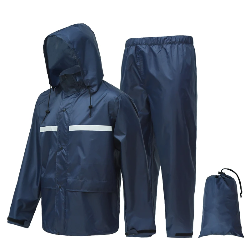 Motorcycle Rain Coat for Men Waterproof Lightweight Rain Gear Jacket Pants Hiking Fishing Rainsuit Motorcyclist Rider