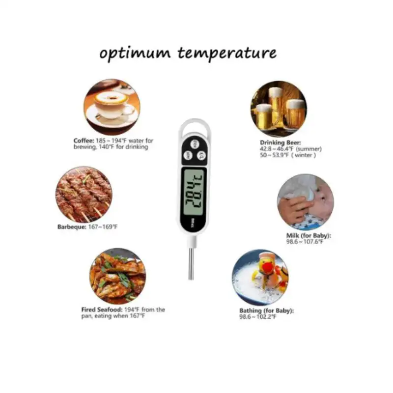 Household Food Thermometer TP300 Digital Kitchen Thermometer For Meat Cooking Food Probe BBQ Electronic Oven Kitchen Tools