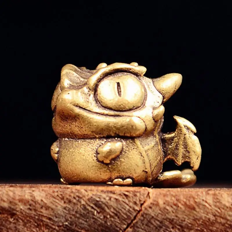 [LA] 귀여운 도마뱀 모양 황동 나이프 펜던트 비즈 EDC 아웃도어 파라코드 참 DIY 가방 끈 장식 액세서리 1개