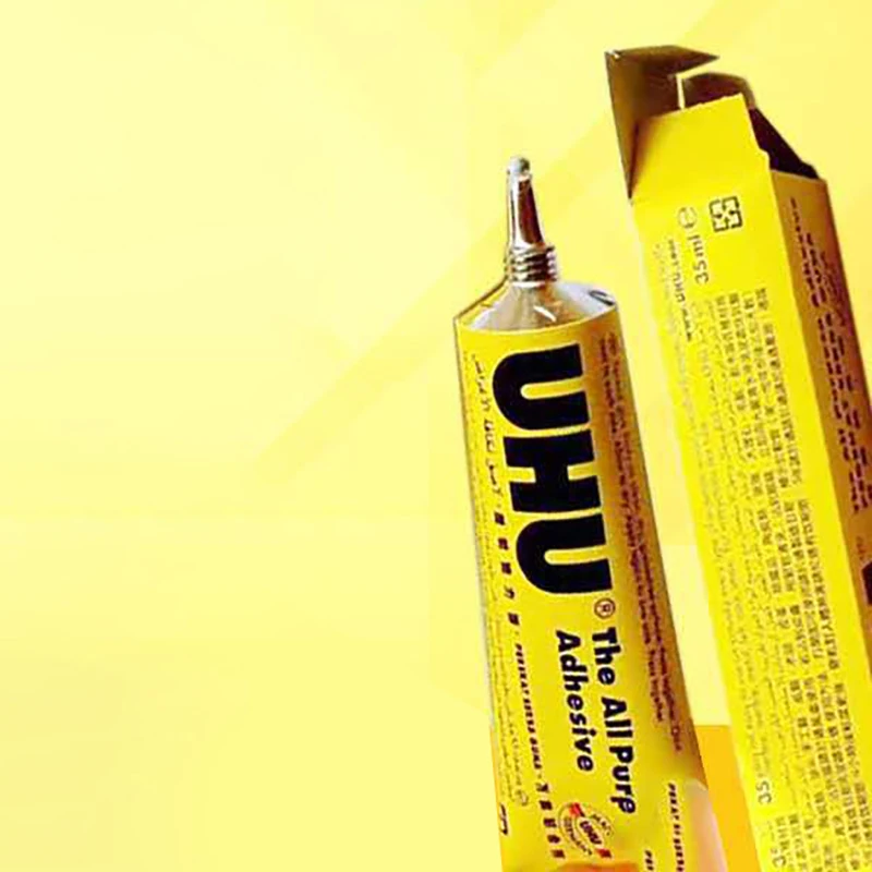 All Purpose Adhesive Glue UHU 35/60ML Transparent Clear Handmade Model Fabric Leather DIY