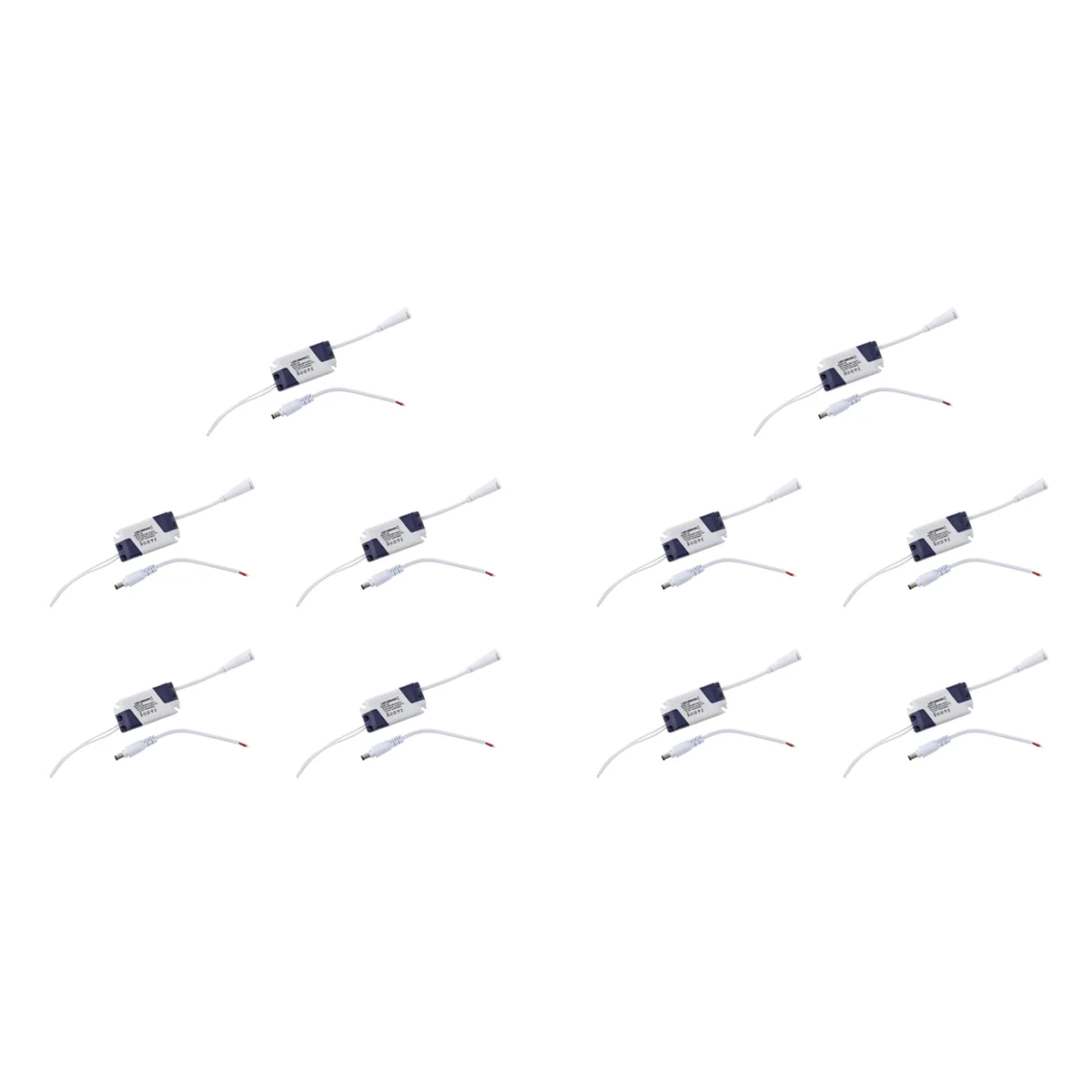 BAAU 10X AC 90-240V to DC 9-12V 3W Constant Current LED Strip Power Driver Transformer