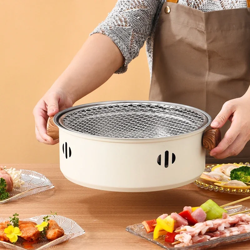 Barbecue grill Mini Brazier Portable Folding Fire Pit Home Camping Furnace Bbq Kitchen Utensils Charcoal Outdoor