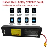 Batterie lithium-ion rechargeable 36V 10S3P 100000mAh 18650 2000W BMS intégré adapté aux scooters électriques KUGOO S1, S2, S3 5
