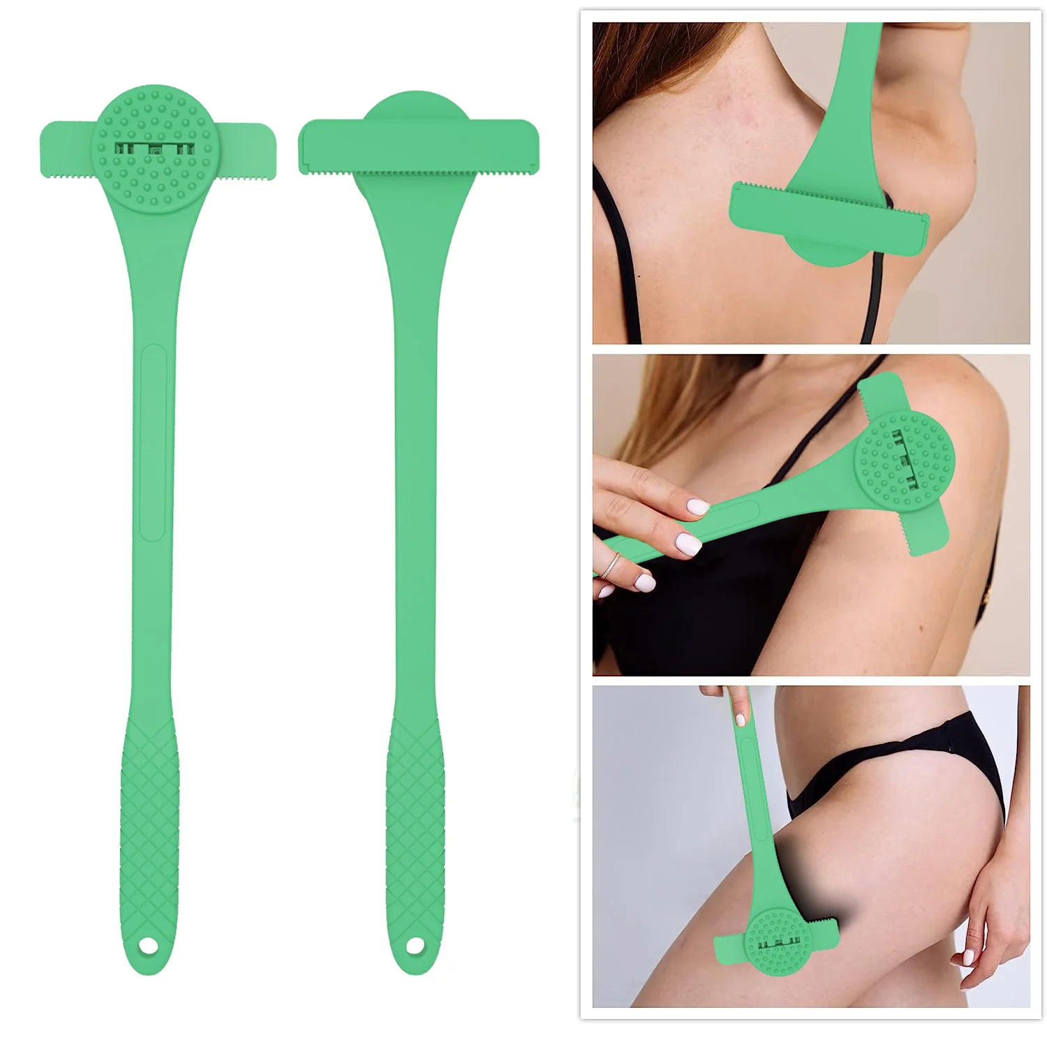 

Бритвенный нож для мужчин, бритва, грумер для бритья, полноразмерный триммер для удаления волос на теле, водонепроницаемый, нержавеющий, прочный, с длинной ручкой