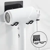 Hair Dryer Holder Rack Wall Mounted Hair Straightener Dryer Holders Bathroom Organizer Storage Rack Shelf Bathroom Accessories 1