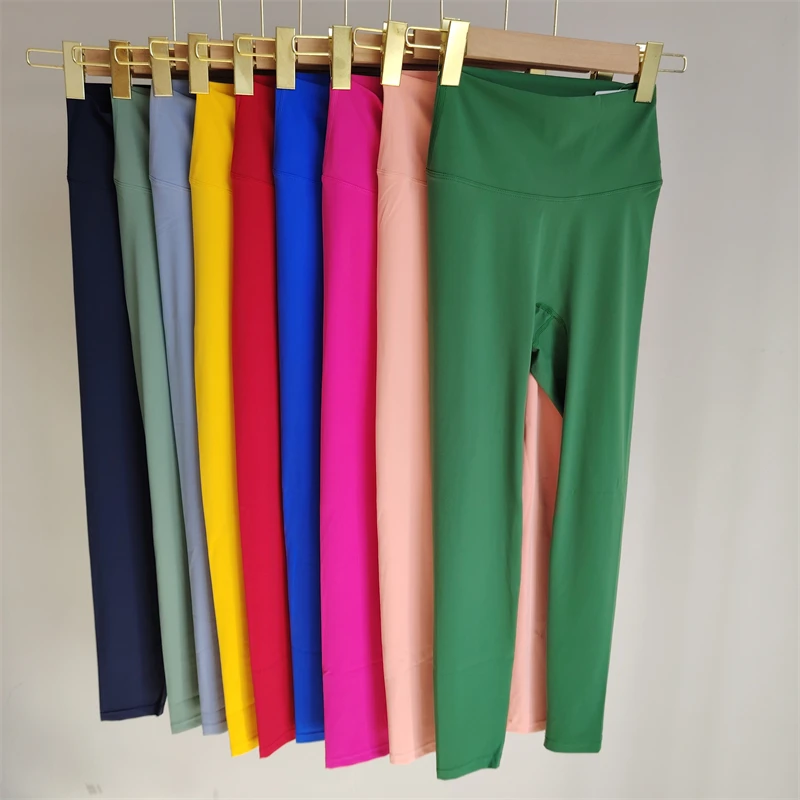 Gym Women's Leggings Stretch Solid Color Yoga Pants Sexy High Waist Pilates Tight Pants Running Exercise Outdoor Casual Pants