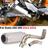 For KTM DUKE 390 200 DUKE200 DUKE390 2012 - 2015 Motorcycle Exhaust Muffler System Espace Moto 50.8mm Modified Middle Link Pipe