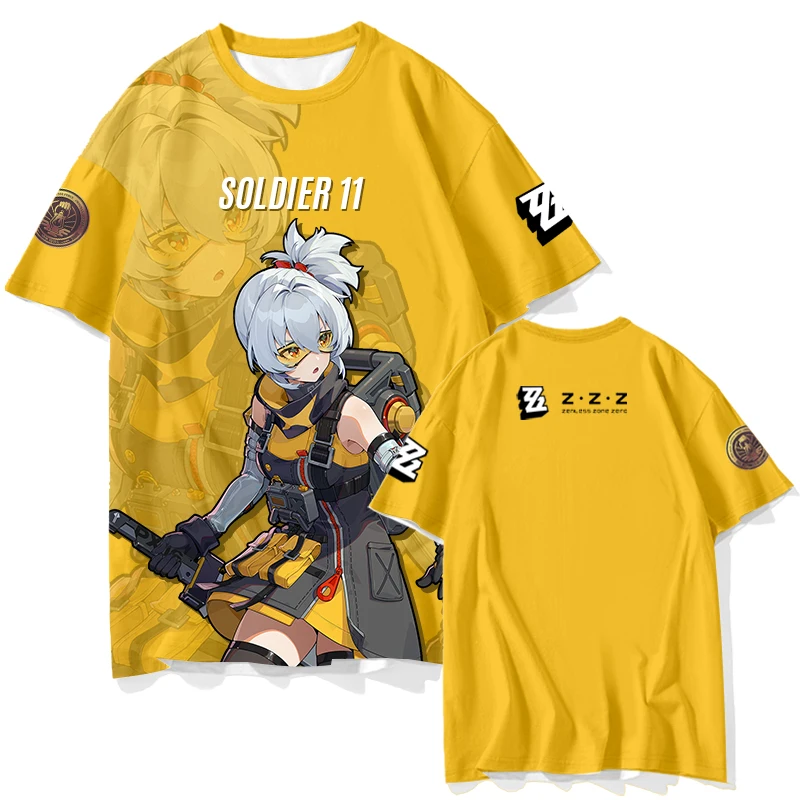 Zenless Zone Zero Short Sleeve T Shirt Kids Tees Cosplay Tops