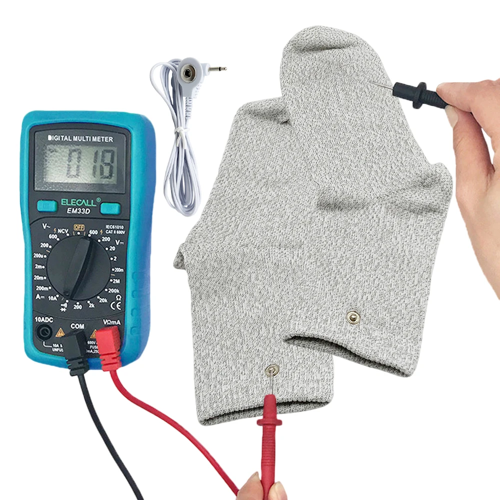 

Electrode Massage Socks Electrical Stimulator Conductive Fiber EMS Feet Muscle Pain Numbness Relief Pulse Therapy Health Socks