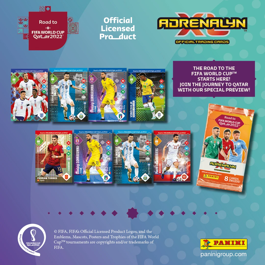 Panini 2022 Qatar World Cup Football Star Card Box Soccer Star