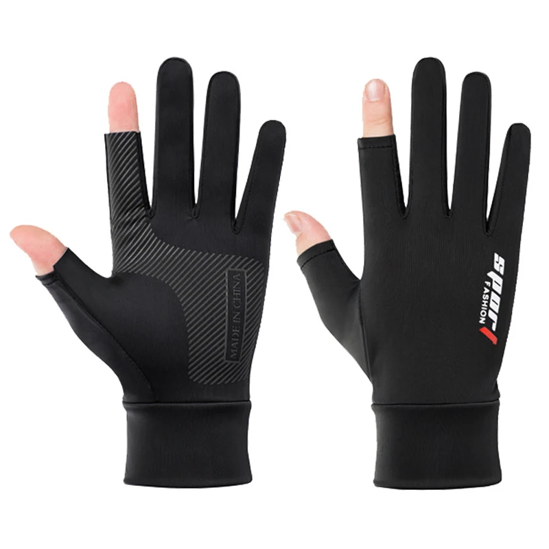 TouchScreen Gloves Fishing Cycling Ice Silk Quick Drying Breathable Elastic Sun Protection Workout Fitness Sports Driving Gym 3