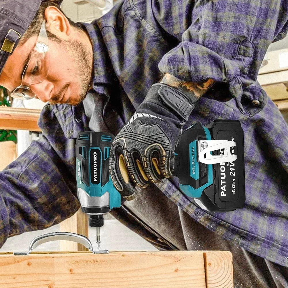 5-Speed Brushless Electric Screwdriver 1/4" Cordless Impact Screwdriver Electric Drill Driver For Makita 18V Battery(No Battery) 6
