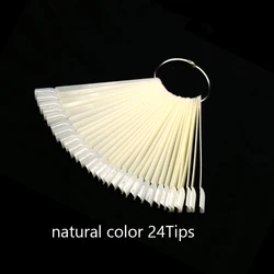 50 Pcs Oval Fan Style Nail Art Display and Practice Tips (03)