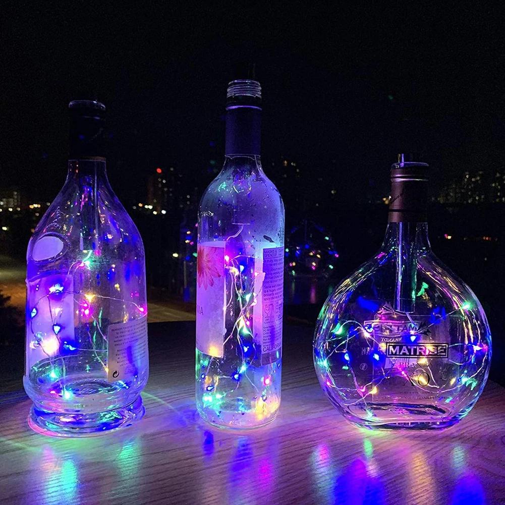 Wine Bottle Lights with Cork 5 Dimmable Modes with Timer 20 LED Bottle Cork Lights Battery Operated DIY LED Fairy String Light led string lights decorative lights string lights led fairy lights wine bottle lights
