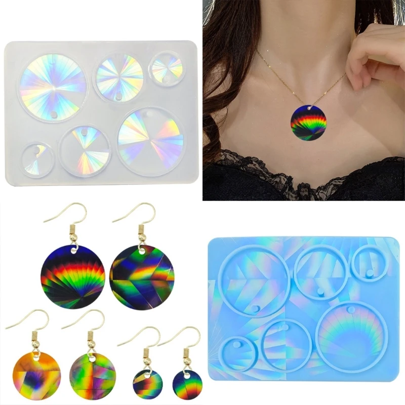 

MXME Resin Silicone Mold Keychain Decorative Pendant Earrings Molds DIY
