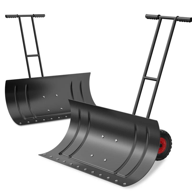 Hand Pushed Large Snow Shovel With Wheels Outdoor Snowboard Shovel Grain Shovel Equipment Snow Cleaning Artifact 2