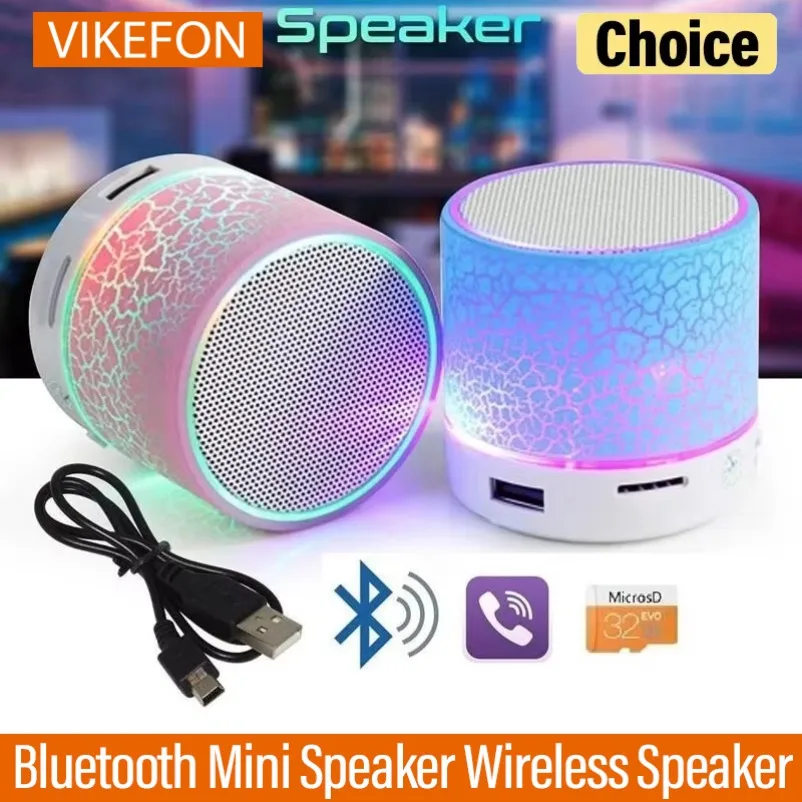 Bluetooth Speaker Mini Wireless Colorful LED