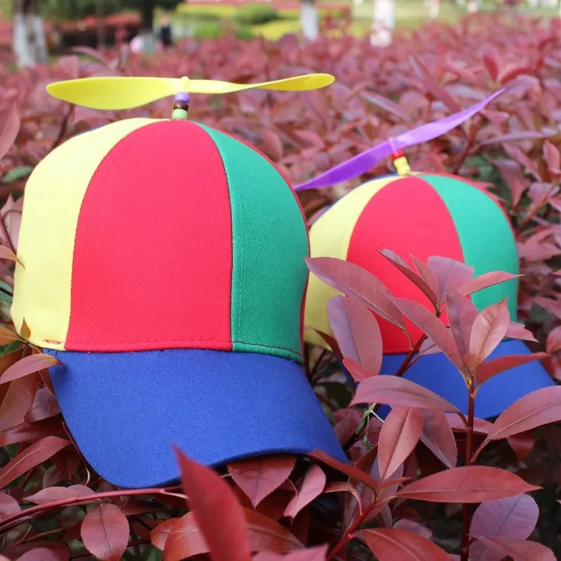 Funny Snapback Hat Helicopter Propeller Adventure Dad Hat Rainbow Bamboo Dragonfly Baseball Cap For Adult Kids Boys Girls 4