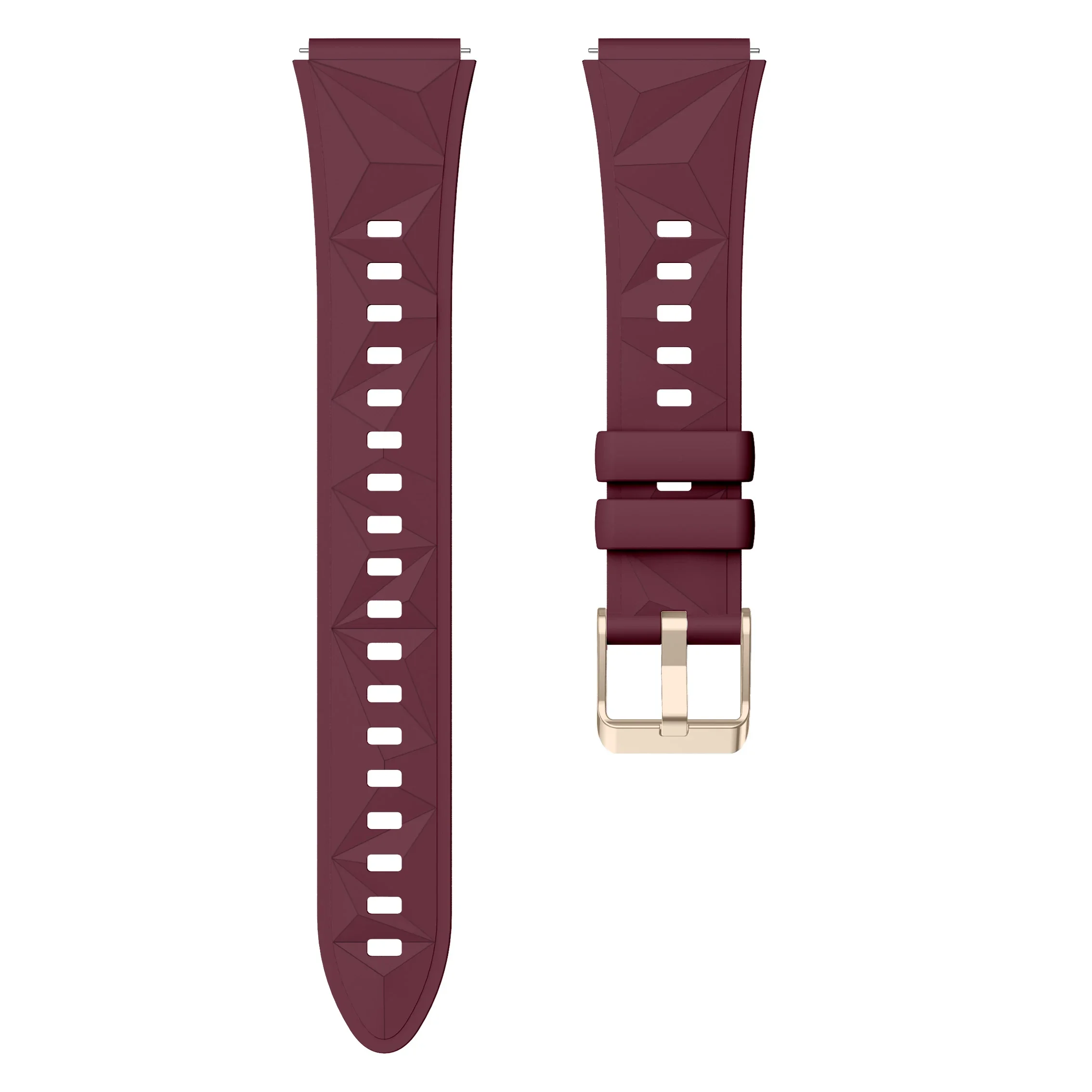 Elegant 18mm Rose Gold Buckle Watch Strap with Quick Release Mechanism