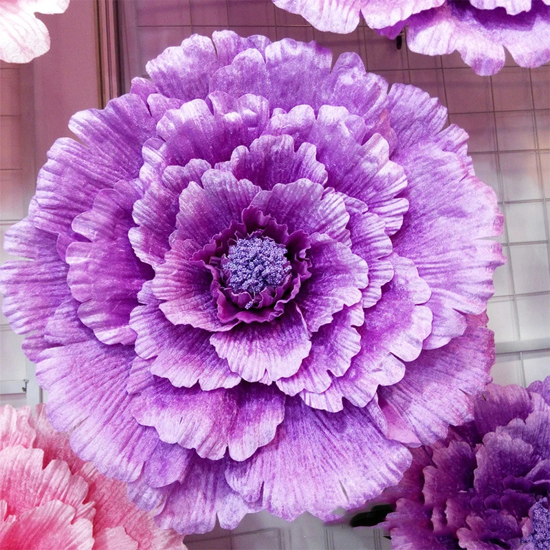 Aqumotic1ftHugeArtificialFlowerHeadBackgroundWallDecoration