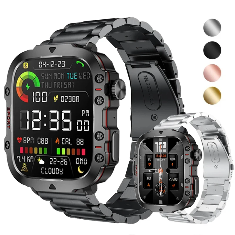 Montre Intelligente Montre ConnectÃ©e Homme Bracelet MÃ©tal Montre