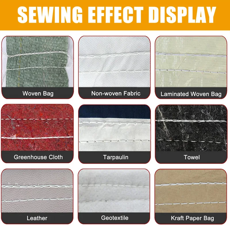 EGOD Portable Packaging Machine Electric Sewing Machine Lithium Battery Woven Bag Rice Bag Sealing for Makita Battery