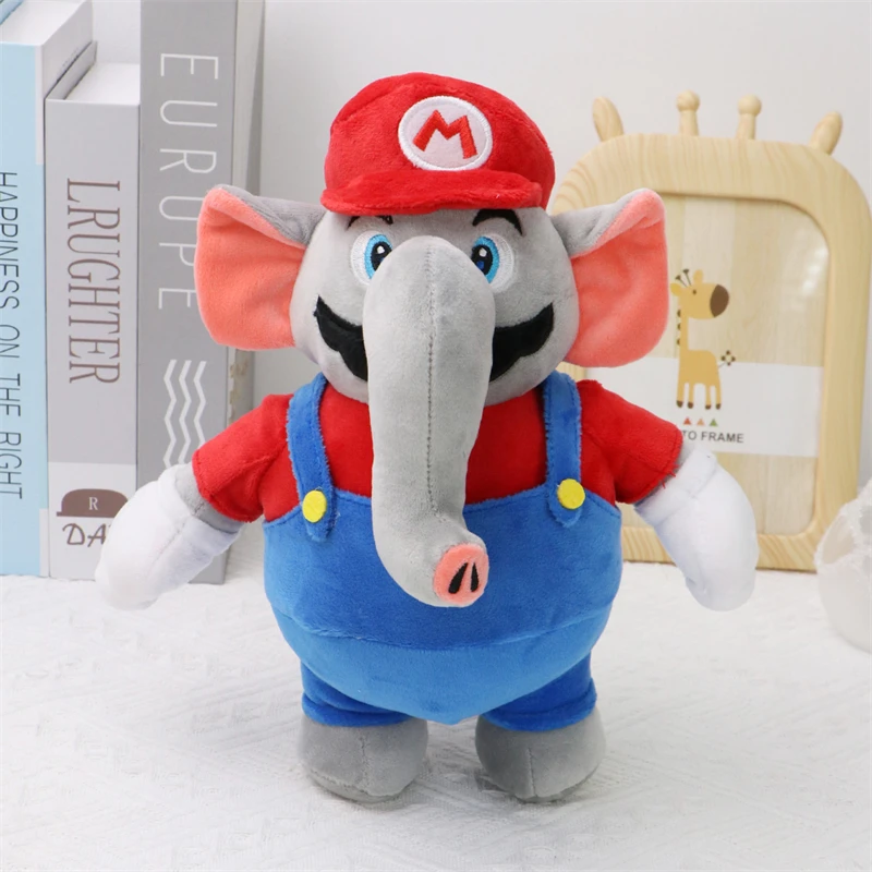 Nuovo Elefante Kawaii Mario Luigi Divertenti Peluche Morbidi Mario Bros Wonder Cute Anime Peluche Bambole Peluche Regali Festival
