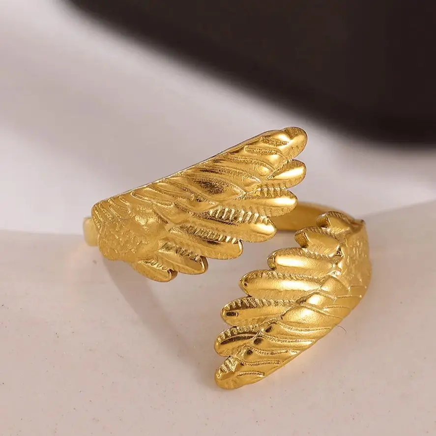 Fashion Angel Wing Rings for Women Men